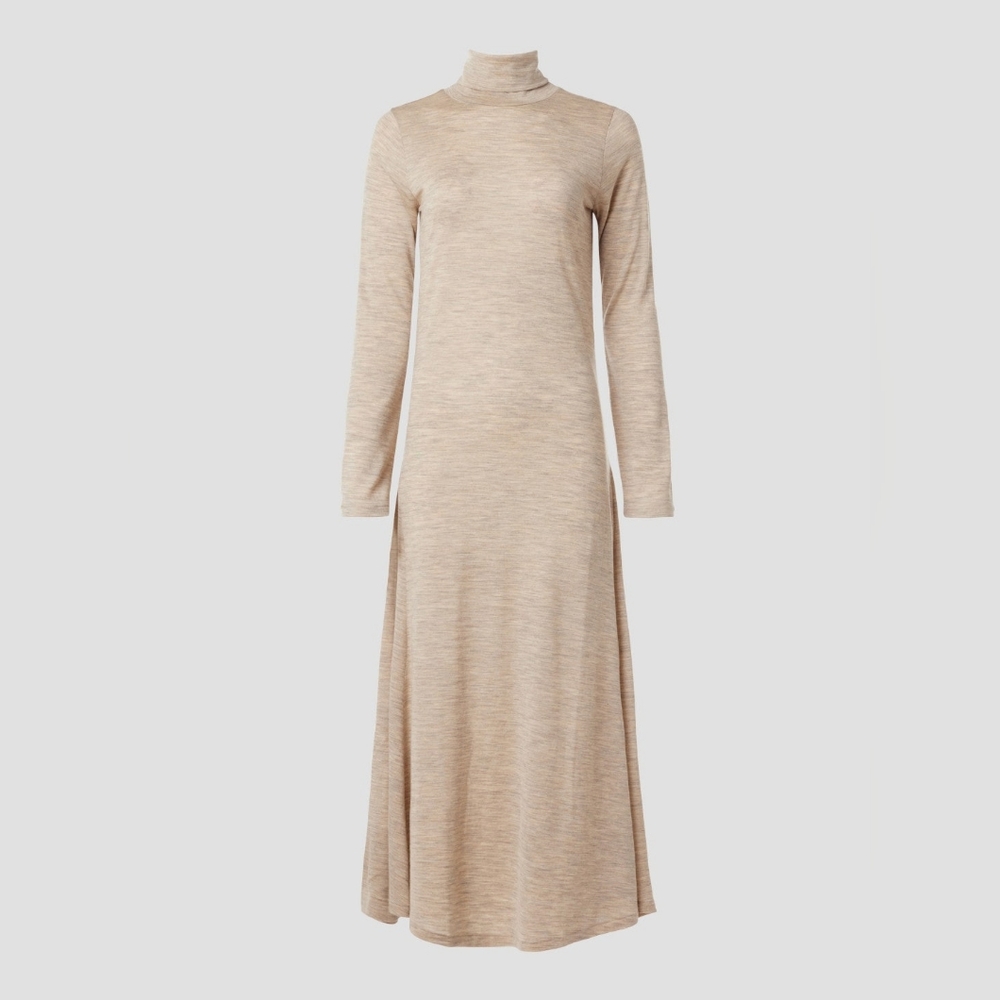 Polo Ralph Lauren Long Sleeve Day Dress A-line Long Sleeves Turtleneck Size M